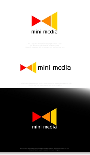 魔法スタジオ (mahou-phot)さんのTikTok事務所「株式会社ミニメディア」の ロゴへの提案