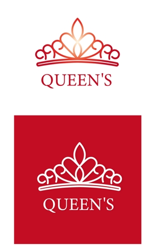 arc design (kanmai)さんのBar「Queen's」のロゴへの提案