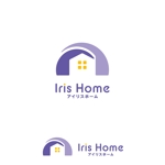 Hi-Design (hirokips)さんの不動産会社「アイリスホーム」のロゴ、看板作成への提案