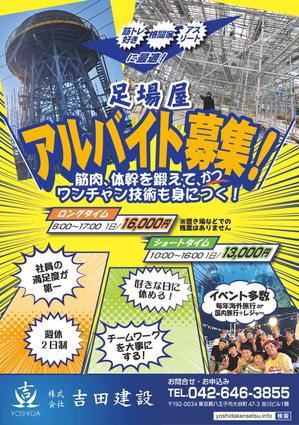 ZUANCA（ズアンカ） (tarochan)さんの足場屋の求人チラシ　への提案