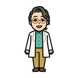 あいさき (ak_green)さんの小児用ローションを監修したドクターのキャラクターデザインへの提案