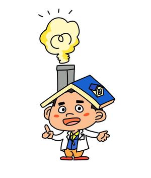 Conelly (conelly_1181)さんの屋根工事店のキャラクター作成への提案