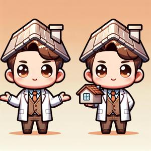 ueiyaha (ueiyaha)さんの屋根工事店のキャラクター作成への提案