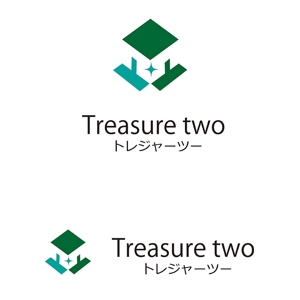 田中　威 (dd51)さんの不動産会社｢トレジャーツー」のロゴへの提案