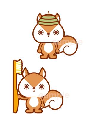 カタバミ (hare04)さんのファミリー向け歯科医院のキャラクターデザイン（りすモチーフ）への提案