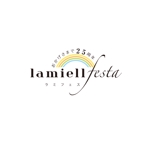 ATARI design (atari)さんの美容室&ネイル&アイサロン　「lamiell(ラミール)25周年フェス」のロゴへの提案