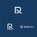 H designs (Fatlike)さんの株式会社R4 の会社ロゴへの提案