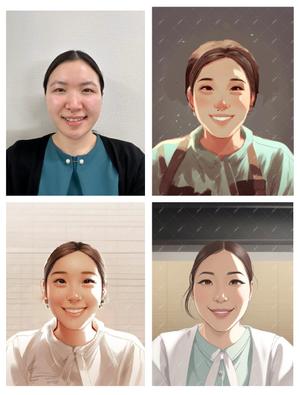 Candy (Candykissing)さんの社員　似顔絵イラストへの提案
