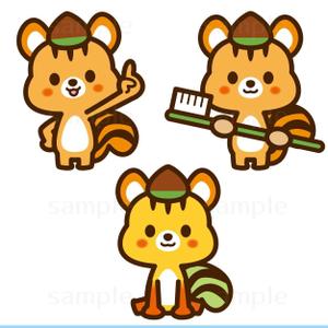 THE_watanabakery (the_watanabakery)さんのファミリー向け歯科医院のキャラクターデザイン（りすモチーフ）への提案