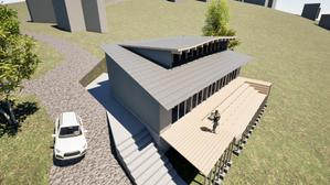齊藤慎也 (3DarchitectS)さんの【住宅兼別荘の概略設計（平面図程度）および建築パースの作成依頼】への提案