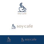 designoffice103plusさんのカフェ(soy cafe)ロゴへの提案