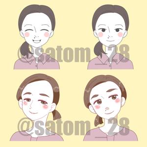 Satom.（さとみ） (hanamori28)さんの社員　似顔絵イラストへの提案