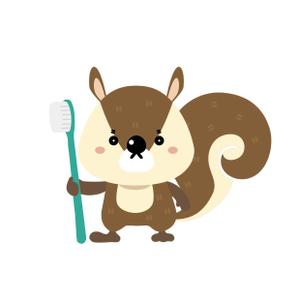 yacchi (cra-cra)さんのファミリー向け歯科医院のキャラクターデザイン（りすモチーフ）への提案