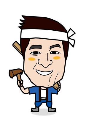 與儀一 (moji-ichi)さんの工務店、リフォーム会社の似顔絵キャラクター作成への提案