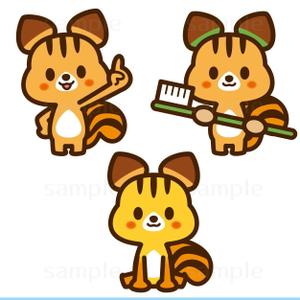 THE_watanabakery (the_watanabakery)さんのファミリー向け歯科医院のキャラクターデザイン（りすモチーフ）への提案