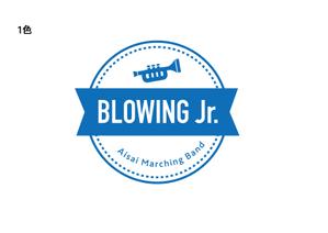 ruca (ruca_25)さんの愛西マーチングバンドBLOWING Jr.Ｔシャツのバックデザインへの提案