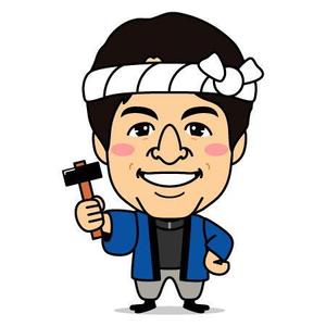 ヤンロン (yanron)さんの工務店、リフォーム会社の似顔絵キャラクター作成への提案