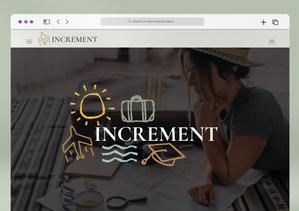 kai_5284 (kai_5284)さんの教育と海外留学のための旅行会社「INCREMENT」のカンパニーロゴの作成への提案