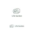 スタジオきなこ (kinaco_yama)さんの外構造園会社「Life Garden／ライフガーデン(屋号)」のロゴへの提案