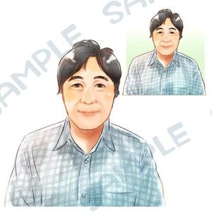 moriao (moriao)さんの内科クリニックのホームページに載せる似顔絵への提案