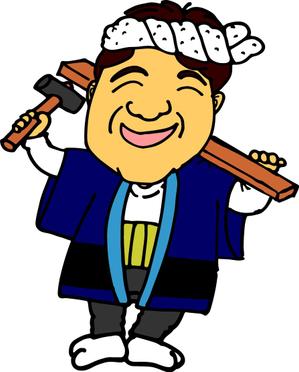 yattsu desig (yasttu_0118)さんの工務店、リフォーム会社の似顔絵キャラクター作成への提案