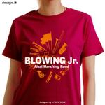 STUDIO ZEAK  (omoidefz750)さんの愛西マーチングバンドBLOWING Jr.Ｔシャツのバックデザインへの提案