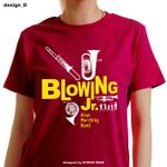 STUDIO ZEAK  (omoidefz750)さんの愛西マーチングバンドBLOWING Jr.Ｔシャツのバックデザインへの提案