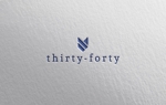 K.design (Kaito_114)さんのアパレルテニスブランド　「thirty-forty」 「3TF4」　ロゴへの提案