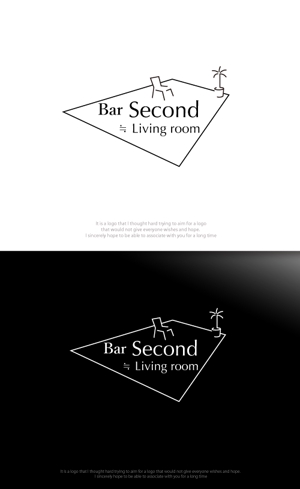 魔法スタジオ (mahou-phot)さんのBAR（店舗）「Bar Second ≒ Living room」ロゴへの提案