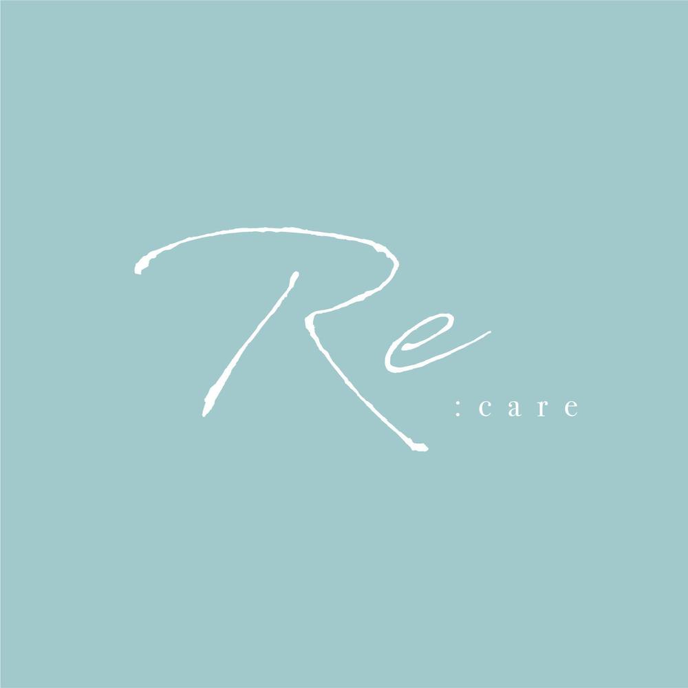 美髪・頭皮メンテナンス・ケア専門美容室　Re:care (リカレ)　のシンボルマーク&ロゴ
