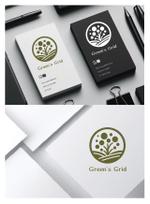 Mothers_Design_ぴよまま (mothers-design_piyomama)さんの苔とオーガニック野菜を栽培している「グリーンズグリッド」のロゴへの提案