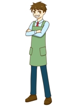まのあやか (bipomaru)さんの給食会社の社長をイメージしたキャラクターへの提案