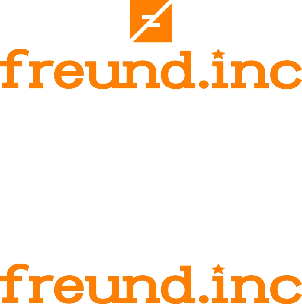 「freund.inc」のロゴ作成