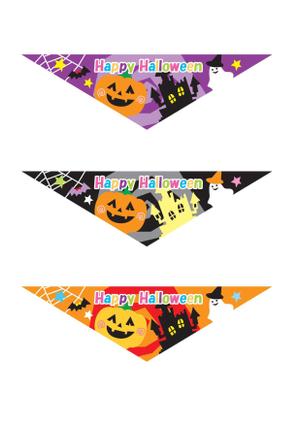 kiyoyon0125さんの☆複数採用☆　ハロウィンイラスト　バンダナデザインへの提案