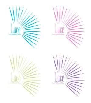 さんのフェイシャルエステサロン「Luce」のお店のロゴへの提案