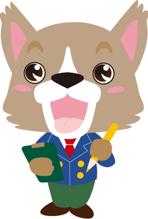Eiko (Eiko_Tomijima)さんの「マンション経営大学」の生徒役、犬をモチーフにしたキャラクター「ほけんくん」を募集します。への提案