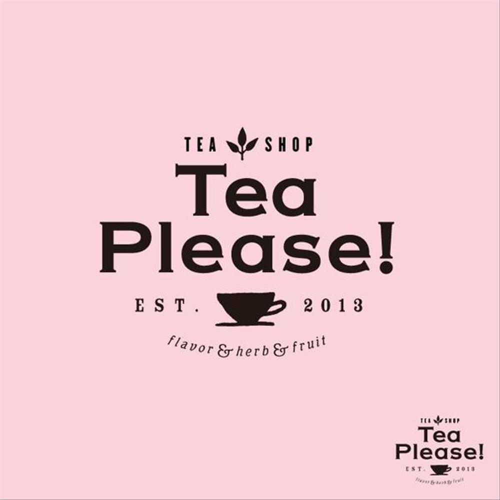 「Tea Please!」のロゴ作成