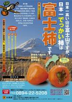 水落ゆうこ (yuyupichi)さんの日本一大きな柿・富士柿の通販用チラシへの提案