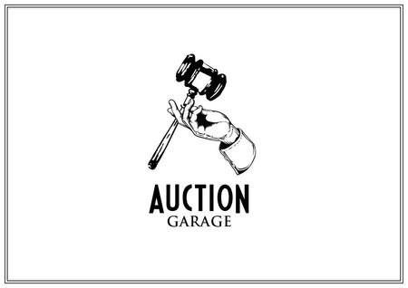 Littwo Design (Blue_Rabbit)さんのオークション出品代行「AUCTION GARAGE」のロゴ作成への提案