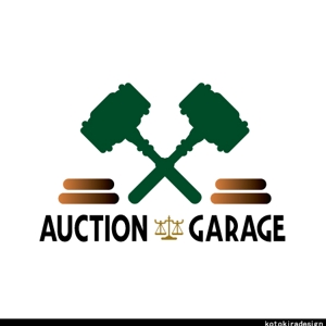 K-Design (kotokiradesign)さんのオークション出品代行「AUCTION GARAGE」のロゴ作成への提案