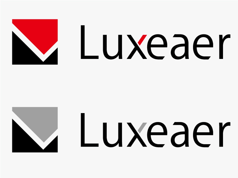 「LUXEAER または Luxeaer など」のロゴ作成