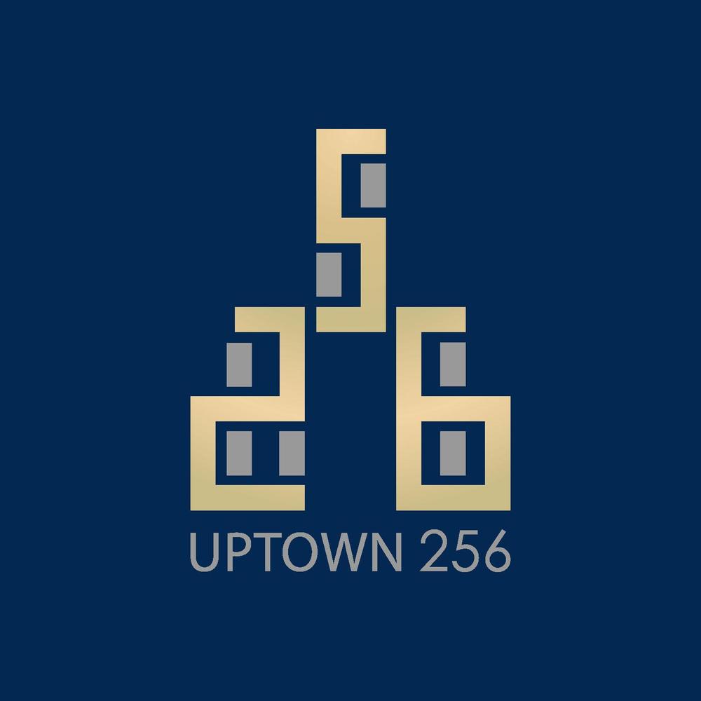 「UPTOWN 256」のロゴ作成