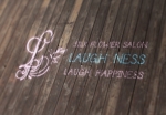 basek (Basek)さんの「Silk flower salon　Laugh-ness ～Laugh&Happiness～」のロゴ作成への提案
