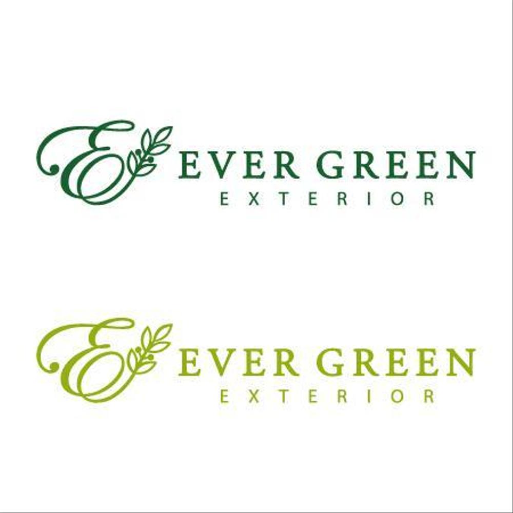 「(株)ＥＶＥＲ　ＧＲＥＥＮ　ＥＸＴＥＲＩＯＲ」のロゴ作成