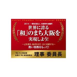 トランプス (toshimori)さんのネームプレートの制作への提案
