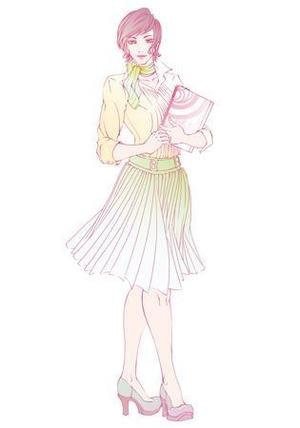 あお ()さんの女性向け講座パンフレットの表紙イラストへの提案