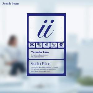 もり ()さんの透明名刺のデザインへの提案