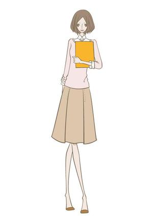 さんの女性向け講座パンフレットの表紙イラストへの提案