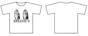 さんのMEDICI公式Tシャツ:ユーザーがオシャレなTシャツのスポンサーになってクリエイターを支援への提案