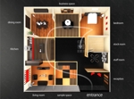 cheskyさんの住宅用のフローリング材販売会社のショールーム外観パース図作成（3DCG）への提案